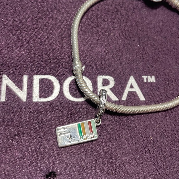 Pandora Rare Disney Parks Exclusive Ticket Charm - Picture 5 of 6